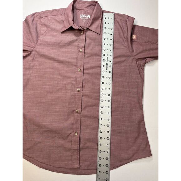 NEW Chef Works Urban Collection Roll Tab Sleeve Chambray Shirt Rose Size Large - Picture 6 of 13